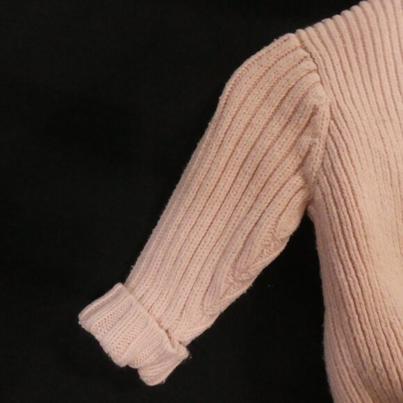 Y2K - OLD NAVY | 3-6 months | Adorable Baby Pink Knit Cardigan | Rolled Cuffs - Picture 8 of 12
